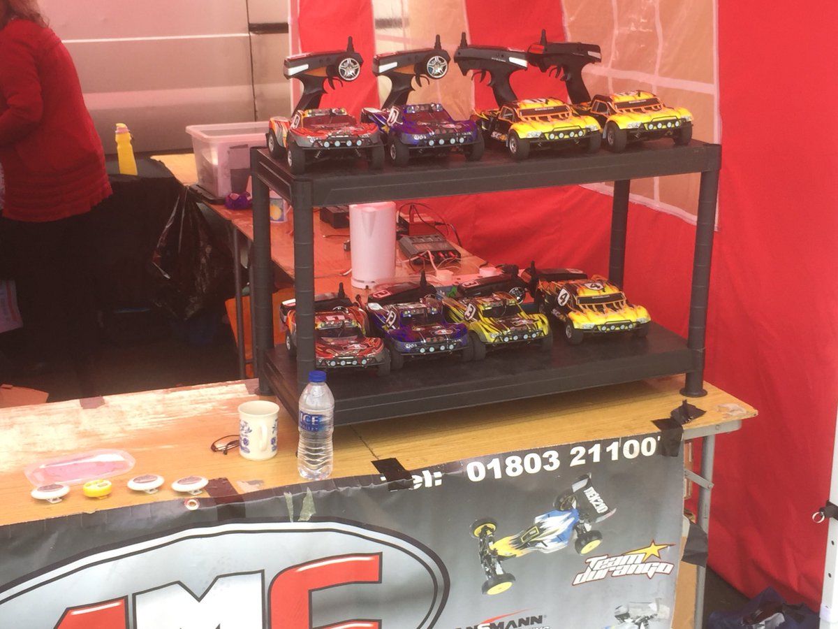 AMCRACING's tweet photo. #Boosttorbay  Our RCCar Track at Southwest Autosport Show . Thousands of visitors enjoying the sunshine #southwestautosportshow #purplemotion #loveyourhighsttorbay  Action Model Centre 34 Lucius Street outdoor event activity https://t.co/61pE8u3LzX