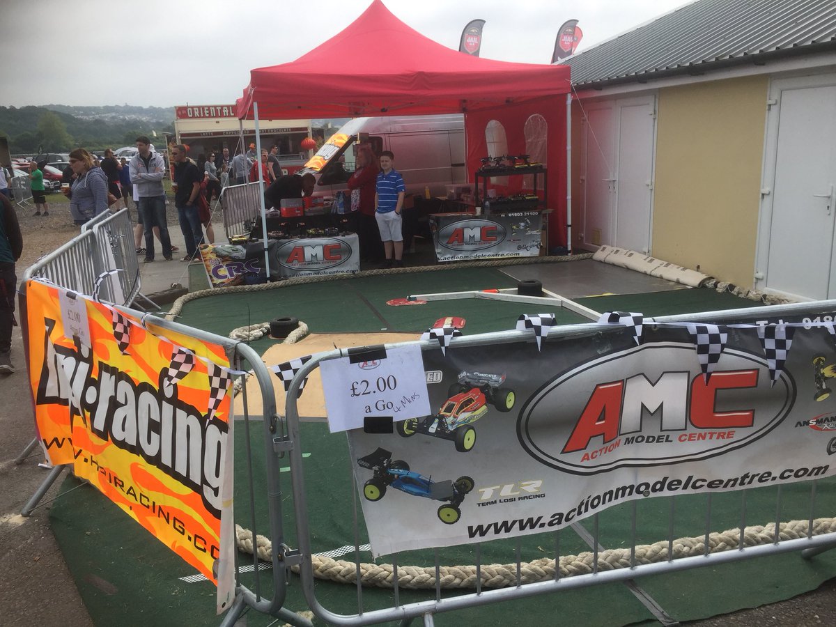 AMCRACING's tweet photo. #Boosttorbay  Our RCCar Track at Southwest Autosport Show . Thousands of visitors enjoying the sunshine #southwestautosportshow #purplemotion #loveyourhighsttorbay  Action Model Centre 34 Lucius Street outdoor event activity https://t.co/61pE8u3LzX