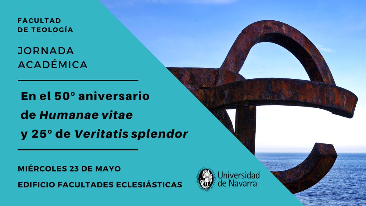 facesunav's tweet photo. 🗓️ #Recordamos Mañana, miércoles 23, tendrá lugar una Jornada Académica en torno a las encíclicas #HumanaeVitae y #VeritatisSplendor, organizada por la Facultad de #Teología. Se celebra el cincuentenario de la primera y los 25 años de la segunda. ¡Os esperamos! #SaveTheDate https://t.co/1xmMlI1mql