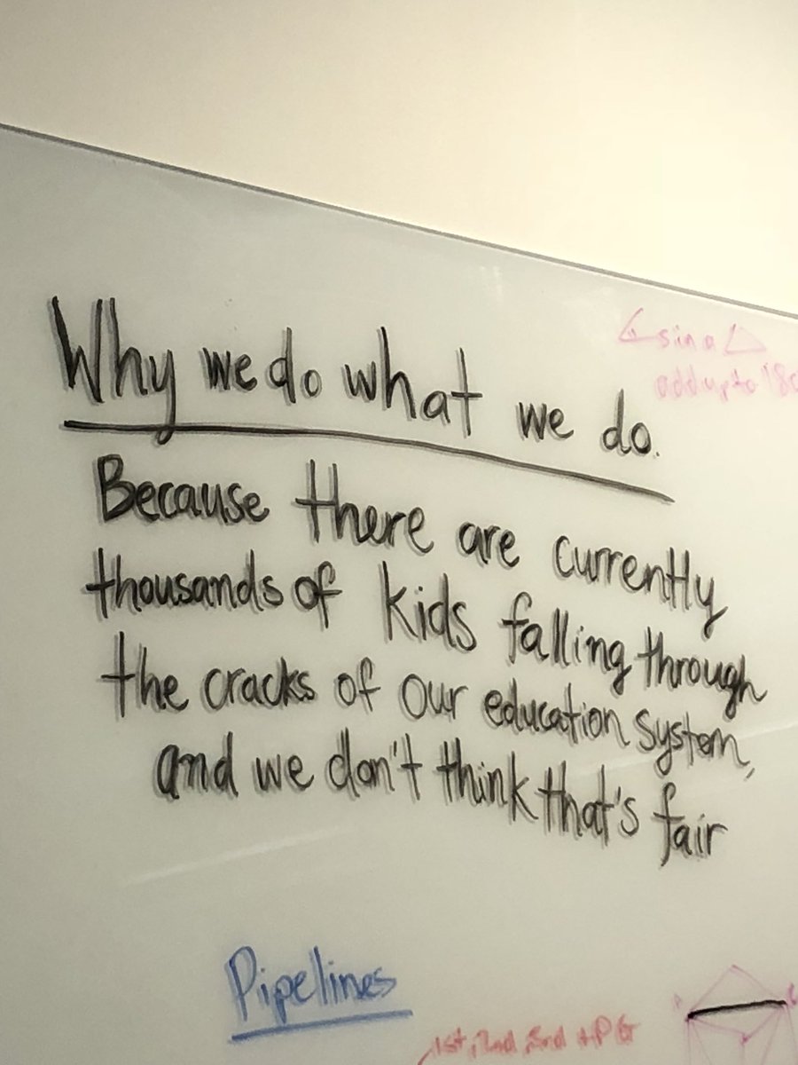 At <a href="/TeachFirstNZ/">Ako Mātātupu</a> for an induction evening with our incredible new participants and saw this on the wall, constantly inspired by the change we are working towards