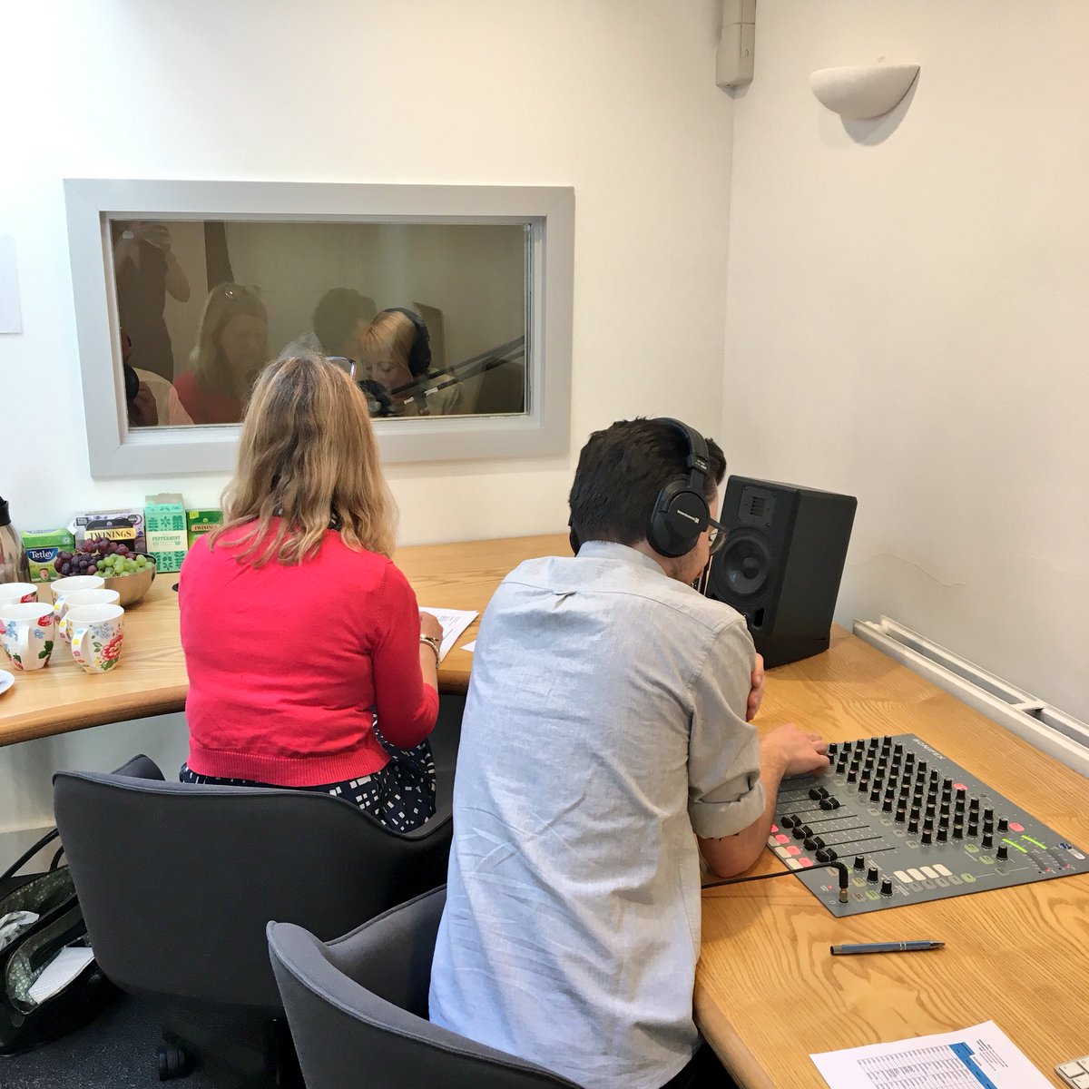 CharleneGuy's tweet photo. Here at @shoutcomms ready for a full morning of radio interviews with Angela Lewis from @FieldsInTrust and BobGamble OBE from @PoppyLegion talking #CentenaryFields #ThankYou100 https://t.co/9QnUBdj7xL
