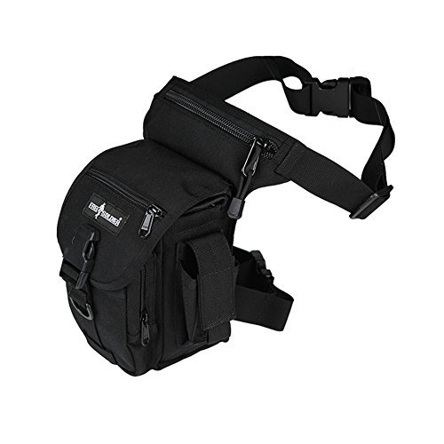FREE SOLDIER Outdoor Multi-Purpose Tactical Canvas Leg Bag Utility Pouch Bag Thigh Pack Waist Belt - goo.gl/skGq6t