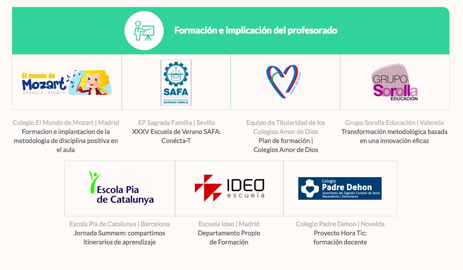 📢 Hem estat nominats per <a href="/EIMconsultores/">EIM Consultores</a> als premis d’#InnovacióEducativa! La nominació és en la modalitat “formació i implicació del professorat” per les jornades “Compartim el #SUMMEM” que es van realitzar a <a href="/escolapiamataro/">Escola Pia Mataró</a>.