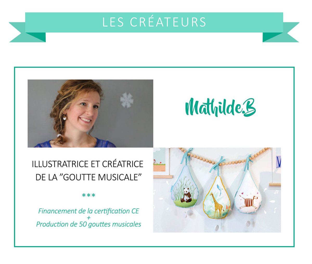 MathildeB_Paris's tweet image. Mathilde.B lance une campagne de #crowdfunding sur #ulule afin de sauver les petits ateliers #français et perpétuer notre #savoirfaire. Cette campagne comprend les certifications CE de la "GOUTTE MUSICALE" et la production de 50 exemplaires 🇫🇷 #madeinfrance #fabriquéenfrance