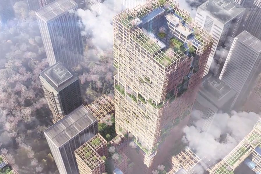 GroupeLOXAM's tweet photo. L'entreprise japonaise Sumitomo Forestry Co voit les choses en grand pour son 350ème anniversaire. Elle souhaite construire d'ici 2041 une tour en bois de 350 mètres à Tokyo : https://t.co/ld0n6gAbZ9 via @usinenouvelle #Construction #Architecture https://t.co/NUCWOAZx8l