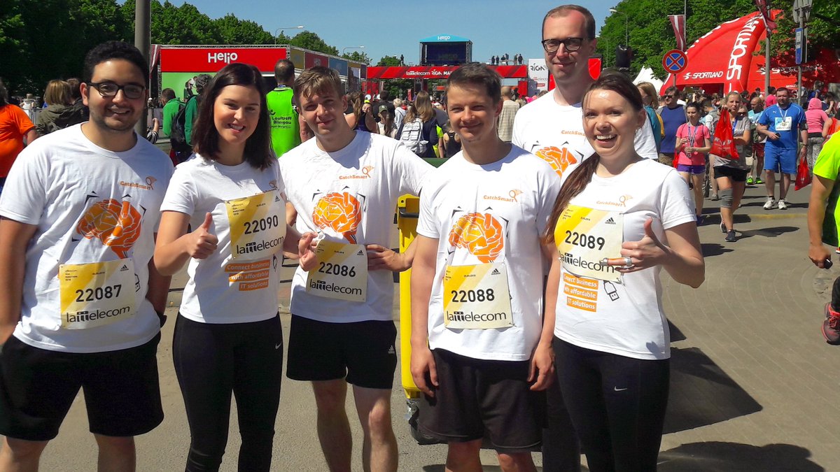 catch_smart's tweet photo. In 20.05.18. we participated in our first Lattelecom Riga Marathon (21 km, 10 km, and 6 km distances). We feel very proud of our colleagues. Thank you all for the participation and support!
#CatchSmart #LattelecomRigaMarathon #running https://t.co/9EEHIxUAGd