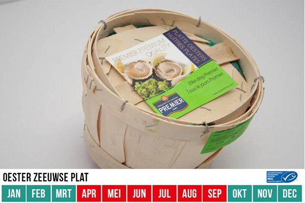 Uit het seizoen: Platte oesters. Deze oester is zich nu aan het voortplanten en zal oktober weer in het seizoen komen. Als ALTERNATIEF kan je dus kiezen voor: de zomeroester, maar ook de Fine de Ronce is een prima alternatief. #visenseizoen