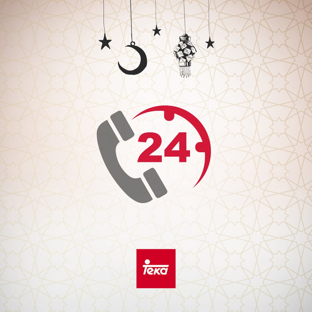TekaUAE's tweet photo. In the occasion of Ramadan, we are pleased to open our Official Customer Center and Workshop 24/7.
At Teka, we work hard to create exceptional value for our clients.
We got your back. Count on us!
#TekaService https://t.co/jYvtK5U6mc