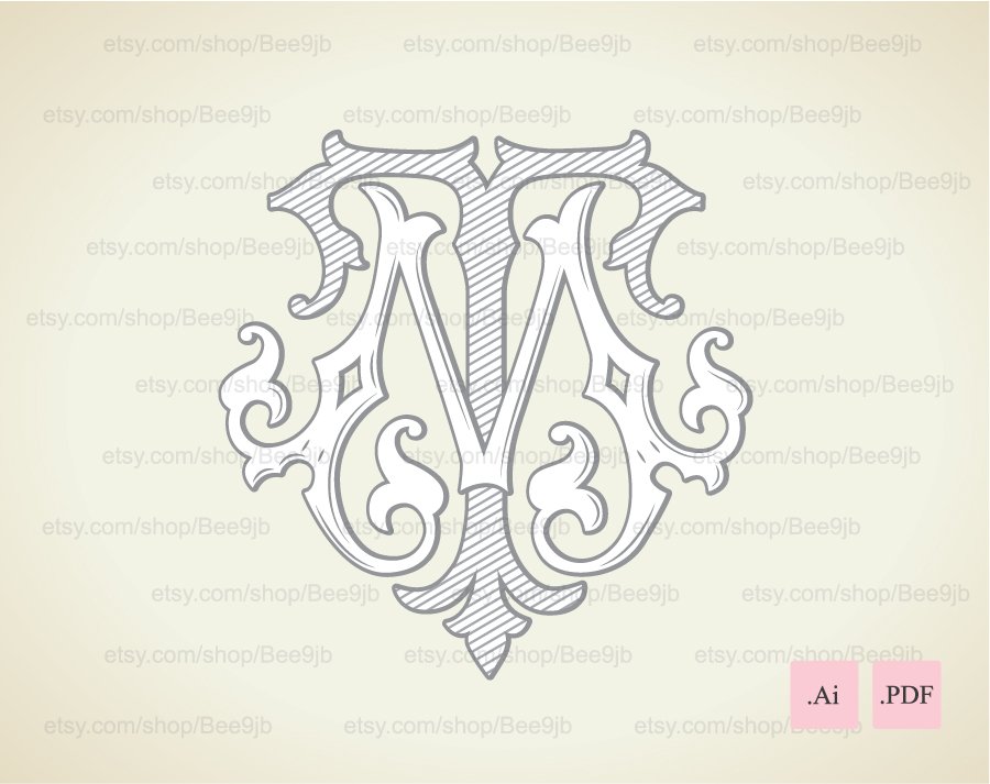 Bee Jb on X: Wedding logo MT, TM  Monogram MT, TM Download :: Vector  files  #weddinglogo #MT #TM #monogram #vintagelogo   / X