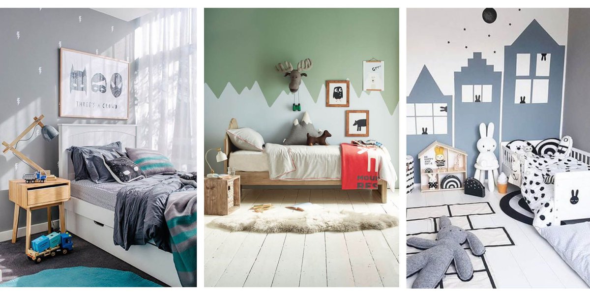 DesignerCol's tweet image. Mix up the kid’s bedrooms with some fresh colour combinations- no blue or pink here!