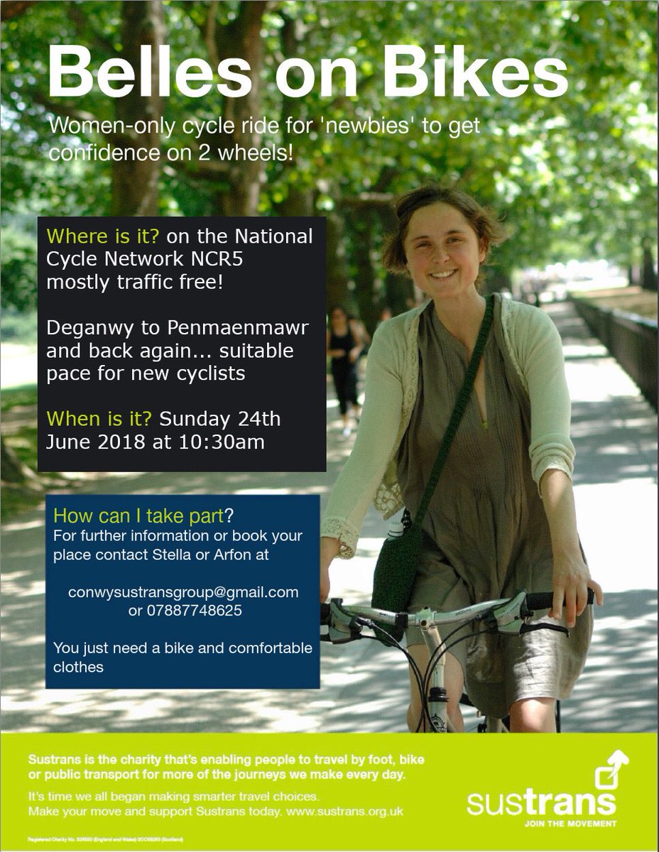 conwysustrans's tweet photo. #bellesonbikes #sustrans #conwysustrans https://t.co/arGFnTKd5t