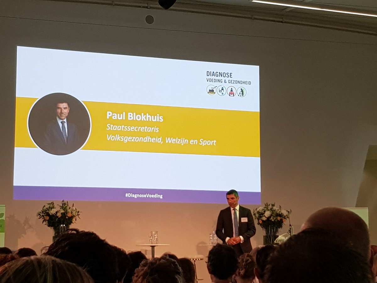 #mifood # diagnose voeding staatssecretaris Paul Blokhuis aan het woord.