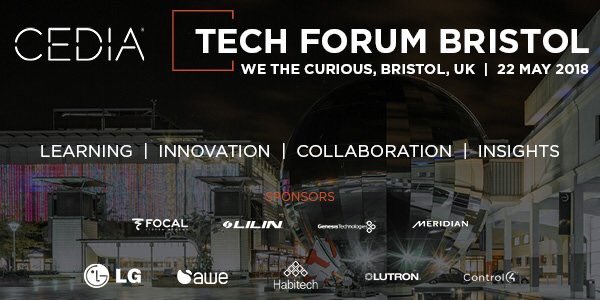 UKLILIN's tweet photo. Looking forward to seeing everyone today at the #Bristol leg of @CEDIA_EMEA #TechForum. Come and see our 2018 range of #Surveillance products for the #smarthome #Education #AVtweeps #ProAVInstall https://t.co/Ai61fYzIhV