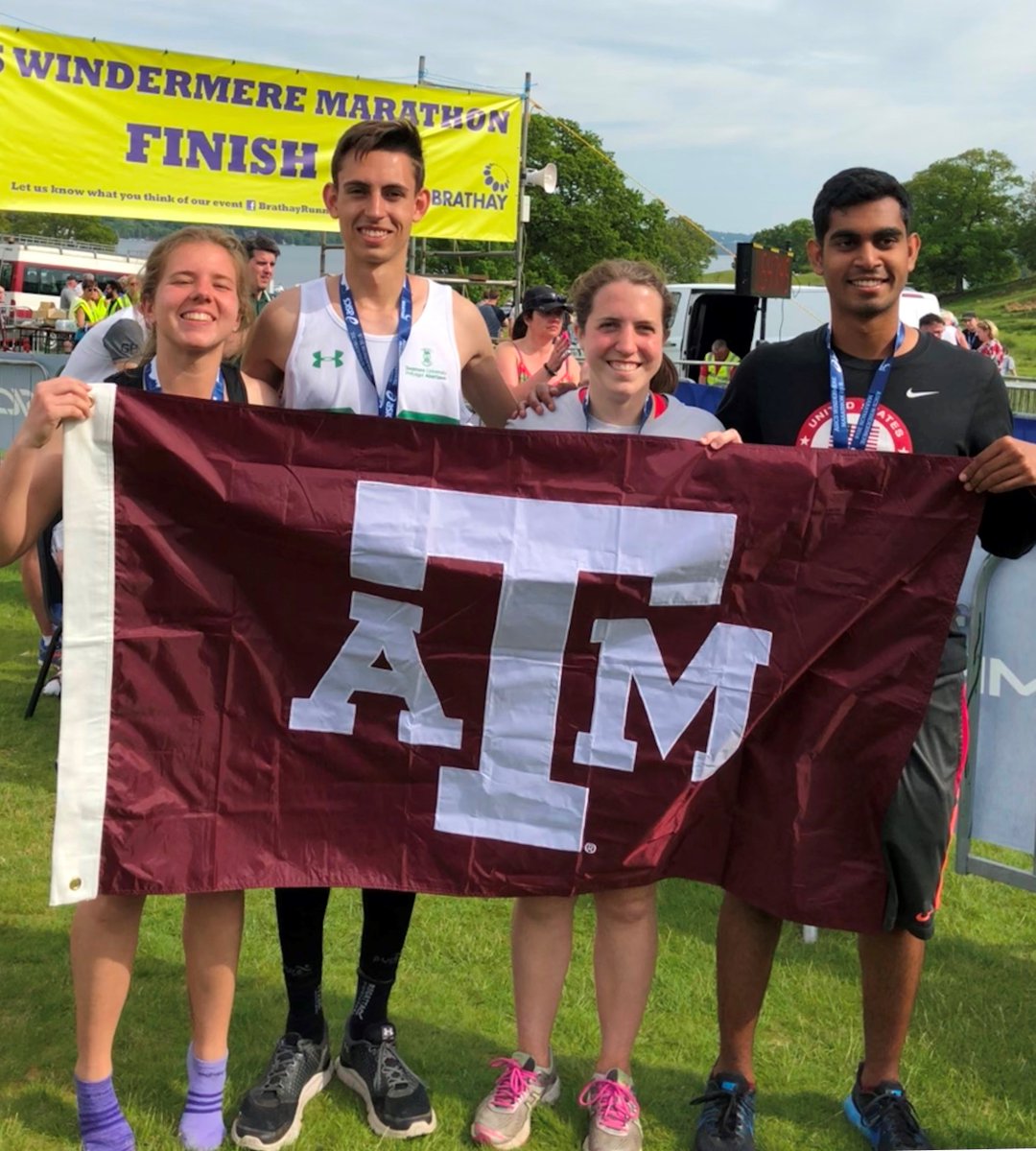SUinTexas's tweet image. Congratulations to @SUEngineering student @_benbottrill &amp;amp; @TAMUEngineering students Kristen, Claire &amp;amp; Srujan who completed the Windermere Marathon together this weekend
They met while participating in the @SwanseaUni-Texas A&amp;amp;M University student exchange programme #studyabroad