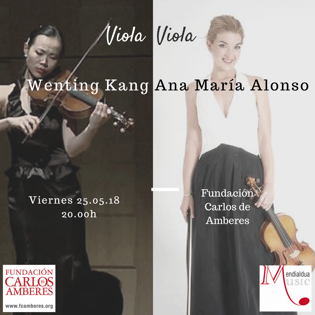 CarlosdeAmberes's tweet photo. 🎻Bach, Debussy, Mariné...   ¡el dúo #ViolaViola en concierto! Disfruta de la calidez y precisión de #AnaMaríaAlonso y #WentingKang, profesora de @EscuelaSMRSofia. Este viernes a las 20:00h. Consigue tu entrada en @entradium : https://t.co/Bdvga6vydh #musica #madrid #conciertos https://t.co/xR58C5oazP