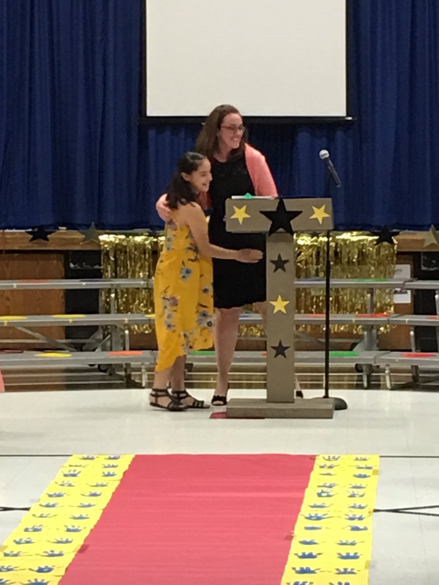kryanlplibrary's tweet photo. Lake Park held the fifth grade award ceremony last night. I admit to getting misty eyed. Such a wonderful, sweet, talented group of students! #ASD4ALL https://t.co/VVmk47DUYB