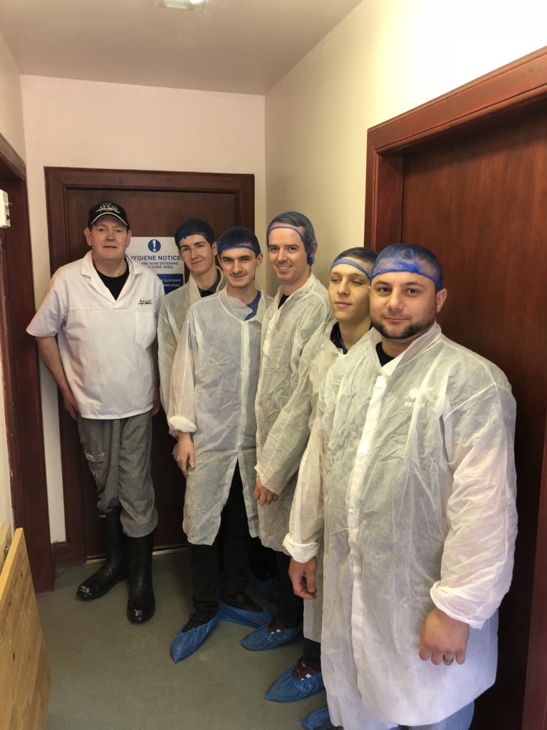 TasteArran's tweet photo. Today’s Rogues Gallery at Bellevue Creamery, G1 students (and Owen) learning all about our delicious soft cheese from cheese-maker Calum #BigTastes #ArranBlue https://t.co/UUEdTXztOn