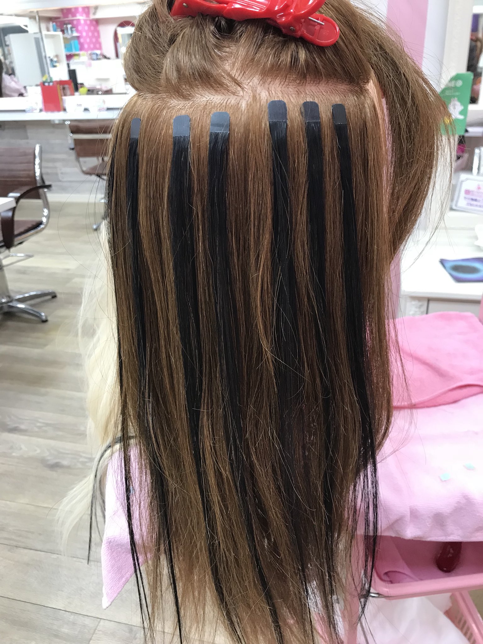 5番50グラム 3番20グラム 　編み込み♡ エクステ♡ 長さ58cm SetSalon Churaku على X: 
