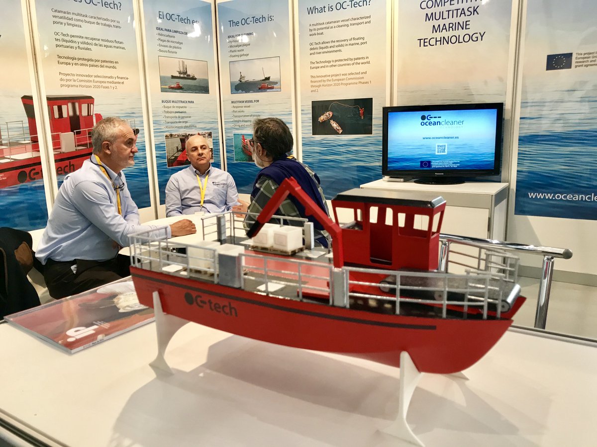 Ocean_Cleaner's tweet image. Ya estamos en marcha en #Navalia2018 @NavaliaExpo Stand J34.