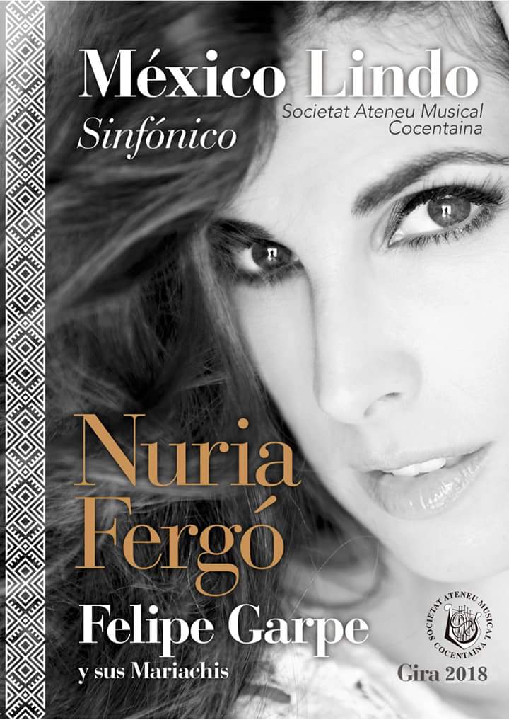 ateneumusical's tweet photo. Concert Espectacle 2018 - Nuria Fergó amb la Societat Ateneu Musical de Cocentaina!🎤🎶 Viatges a Mèxic amb nosaltres? ⏳ https://t.co/rgS79pkWtH