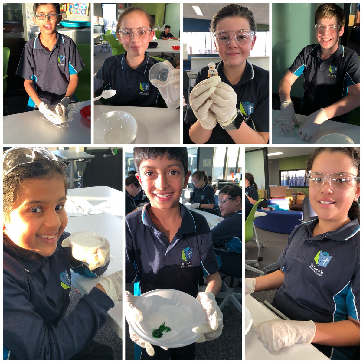 StLukesMP's tweet photo. The #KidScientists were at it again in #ActivitiesClub this afternoon, working with Miss Miano to make their very own #bathbombs! Bicarb Soda, citric acid, oil and a splash of vanilla for that delicious scent! Say nothing of the #hiddensurprise sure to delight the user! https://t.co/2cj263YUJo