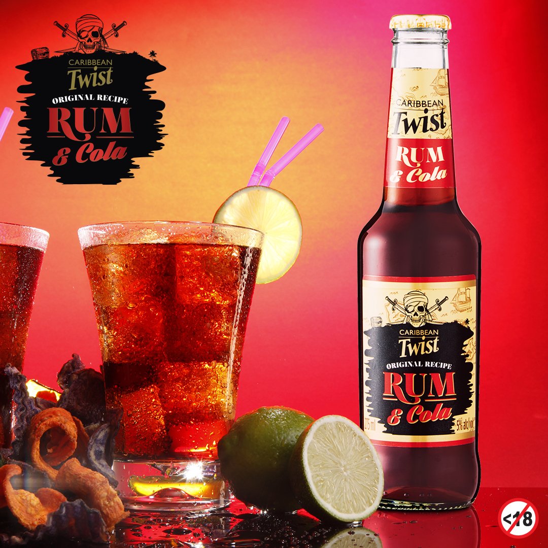 Introducing new <a href="/CaribTwistSA/">Caribbean Twist SA</a> Rum &amp; Cola... Tried it yet?