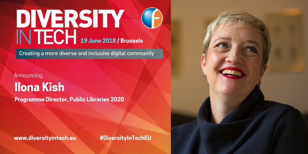 ForumEurope's tweet photo. How can libraries increase #socialinclusion and access to #digitalskills across Europe? @ilonadkish Director @librarieseu will discuss her perspective at #DiversityInTechEU in Brussels on 19 June: https://t.co/5uyI1ptYYT https://t.co/tuJZAprEb3