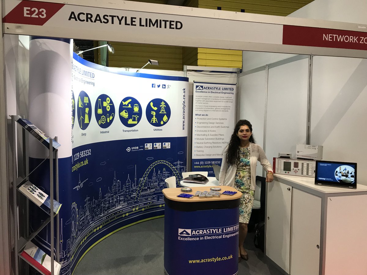 Acrastyle's tweet photo. Two of our team, Nigel &amp; Neha our representing Acrastyle Limited at @UtilityWeekLive at the #NEC today and tomorrow. The stand is all set up and ready to go! If you're down there, come and say hello! #UtilityWeek2018 #Acrastyle https://t.co/WpSZvqJIxT