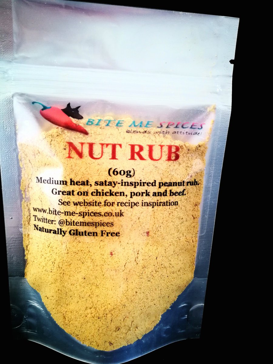 bitemespices's tweet photo. Today's recommendation is our Satay-inspired #NutRub Great on the BBQ and packed full of peanut-ty goodness #biteme #BBQ #sunstillshining Order at https://t.co/Z33KUIZOCV https://t.co/A3CmPGSfTv