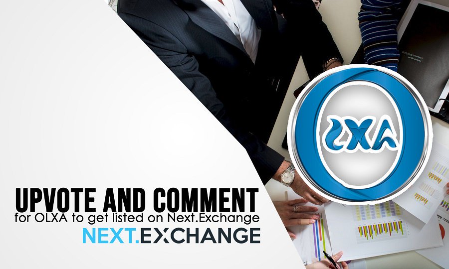 DoryBabierra's tweet photo. #Upvote for #OLXA to be listed on @NextExchange at https://t.co/YmUFpd9VHS
#OLXAcoin #Exchange #NextExchange #Listing #Vote #Upvote #Cryptocurrency #ICO #Listed
@OlxaCoin https://t.co/SaUGY9sSjb