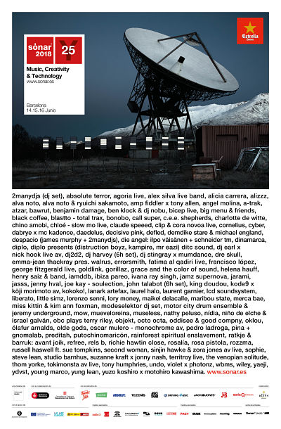 Ya quedad menos para  la edición 25 aniversario de Sónar,cita imperdible!