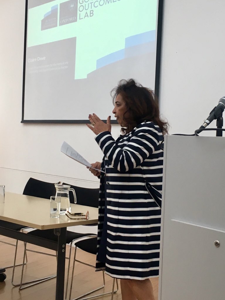 golaboxford's tweet photo. We’re delighted to be joined this morning by Claire Dove, Crown Representative for the #VCSE sector! #OutcomesWMids ‘commissioners need to look at social impact, not just best value’ https://t.co/xpd68dY9eN