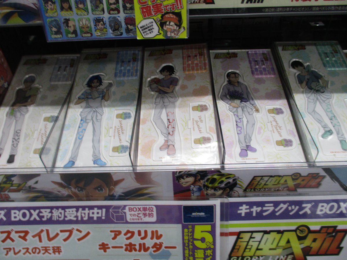 アニメイト岡山 アルバイトスタッフ募集中 キャラグッズ入荷情報 弱虫ペダル Glory Line クリアファイル アクリルスタンド ラバーストラップコレクション が入荷致しました 弱虫ペダルのフェアが本日よりアニメイトで開始しておりますので 是非