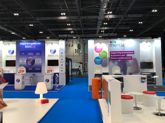 #accountex starts tomorrow. What's in store this year? 7000+ visitors expected, so it'll be busy! @Swat_uk &amp; <a href="/merciagroup/">Mercia Group</a> join up with a fresh new look - Stand 970 - come over &amp; say 'Hi' 🙂 Oh.. Don't miss @Liaqat_SWATUK @sharon_swat <a href="/djnorris/">David Norris</a> seminars well worth a visit...