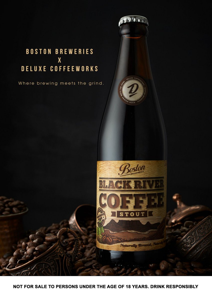 BostonBreweries's tweet photo. We couldn’t be more stoked.  😀 We finally get to share the news of our latest collaboration with Deluxe Coffeeworks: a beer that will leave both sets of brew addicts licking their lips and looking for more – Black River Coffee Stout. Read more here > https://t.co/kDlAVEtNJj https://t.co/gvN1G3kJOA