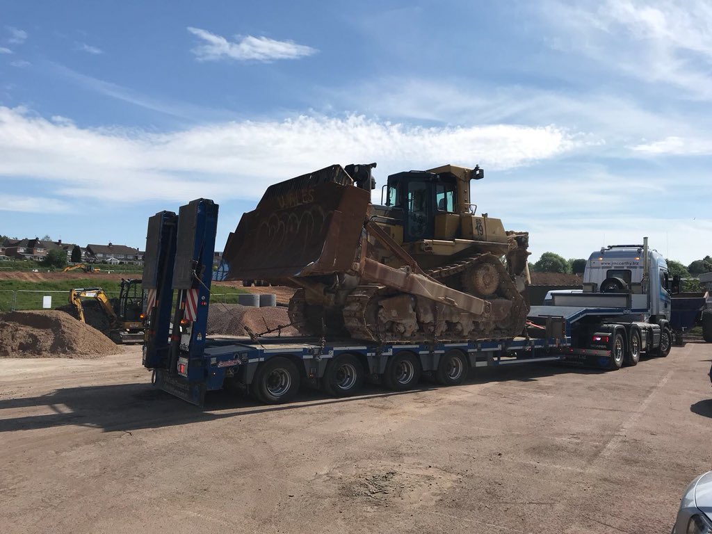 Swsgl's tweet photo. Some larger equipment has arrived up @LlanishenHS for @LlanishenRFC1 https://t.co/5lGRNY5qdt