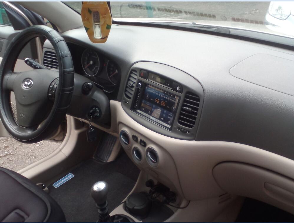 Joying Autoradio on X: #Hyundai #Accent 2007 installed #Joying #double  #din #head #unit #android #autoradio:    / X