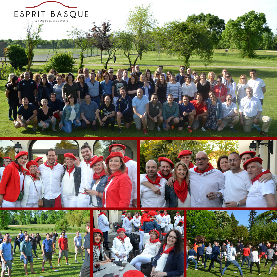 EspritBasque's tweet photo. Nous avons ramené un peu de Pays Basque jusqu’à Bordeaux pour ce séminaire d'un groupe du secteur de la santé. 
#seminaire #bordeaux #eventsprofs #teambuilding #sejoursurmesure #baladeavelo #vignoblesbordelais #experiencehaka #lepaysbasqueabordeaux #soireebasque #espritbasque https://t.co/dzxbFiEe2C