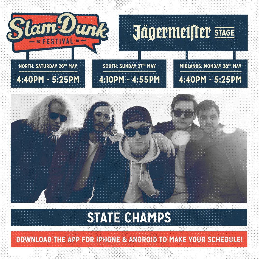 Stage times for @SlamDunkMusic this weekend! slamdunkmusic.com #SDF18