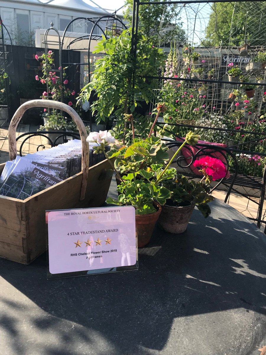 Delighted with a 4 star award for Agriframes at Chelsea - 3rd year running! #rhschelsea #agriframes #gyo