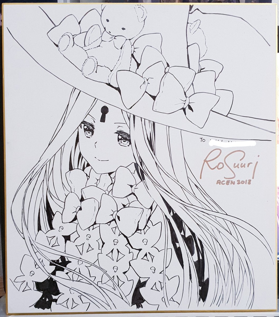 Some commissions I drew on shikishi boards during acen ✨ 