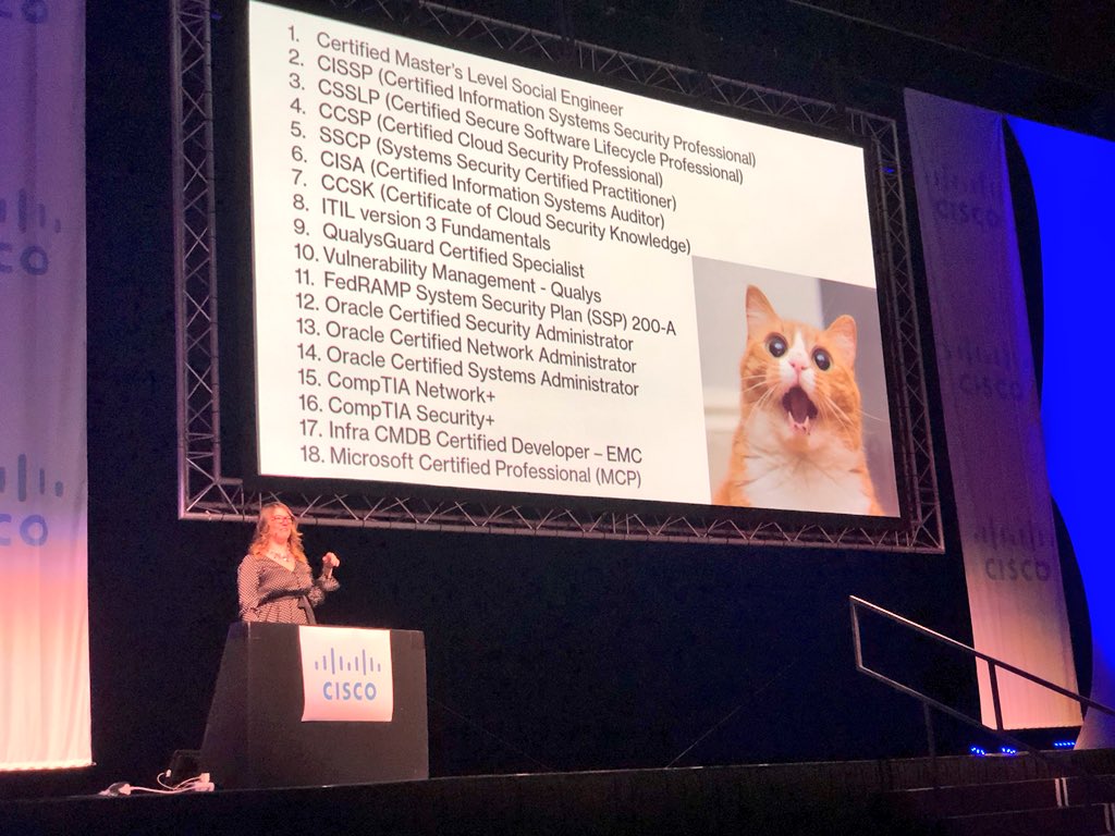 jaysonstreet's tweet image. Here’s @aprilwright rocking her #ITWebSS2018 talk here in Johannesburg!! :-)