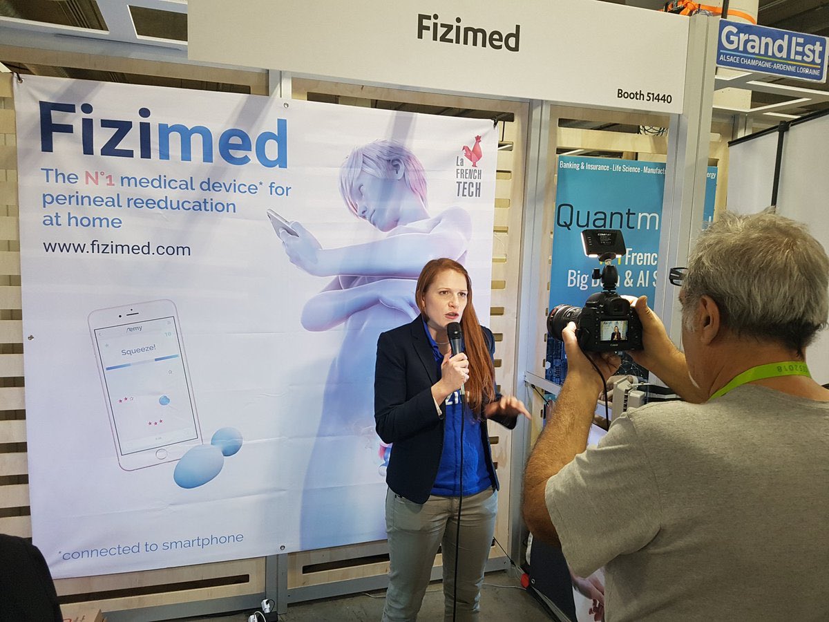 A découvrir ou retrouver sur le stand #GrandEst (B23), @FizimedEmy, la startup qui propose des sondes connectés pour rééduquer le périnée #VivaTech