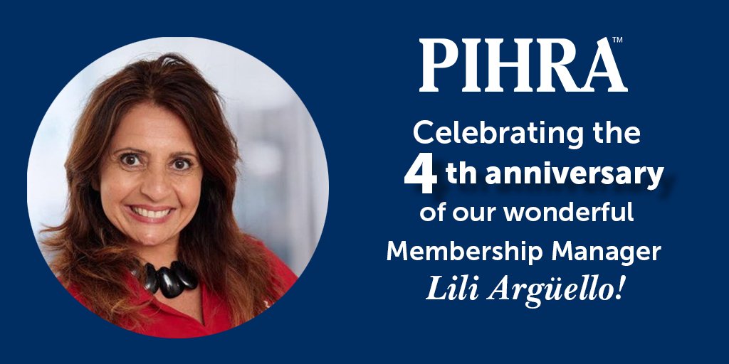 PIHRA's tweet photo. Happy 4th Anniversary to @pihramembership Lili Arguello! From launching @PIHRAYP #PIHRAYP, to engaging the PIHRA community, to your analysis behind the scenes, to the smiles you bring to our faces - we celebrate and appreciate all you do. #PIHRA #Workaversary https://t.co/YRpUzBnMuO