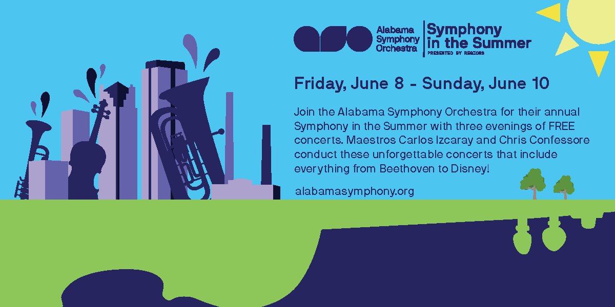RailroadPark's tweet photo. Symphony in the Summer with @alsymphony returns June 8-10. These magical nights are some of our favorites at Railroad Park! https://t.co/aMhGDLpLff