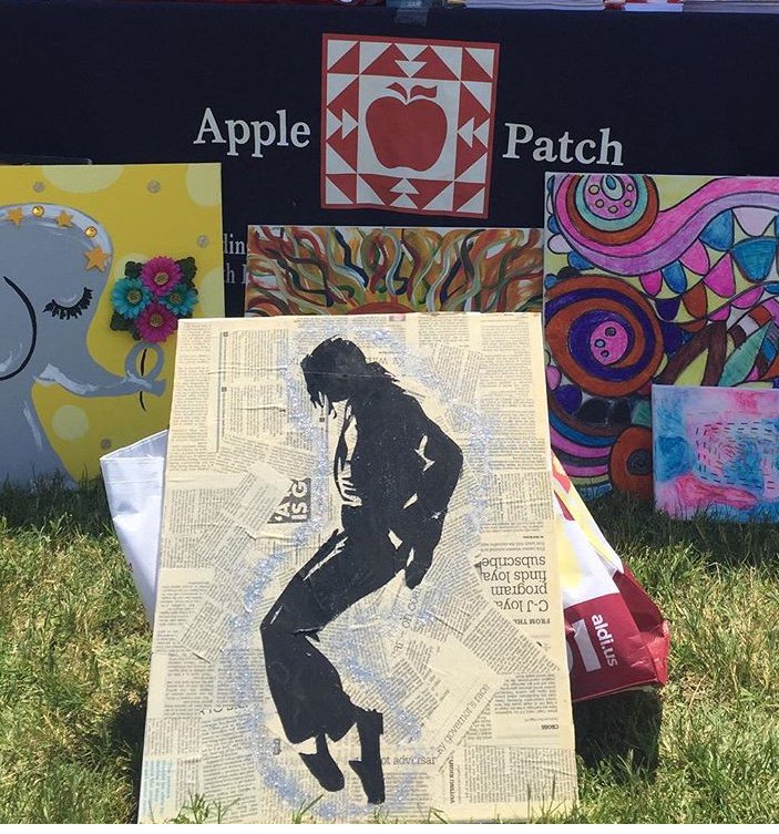PillarSupportKY's tweet photo. We loved sharing artwork created by our folks at the @weirdlouisville #BuyLocalFair.
#artwork
#inclusion
#applepatch https://t.co/9UnSQjol8y