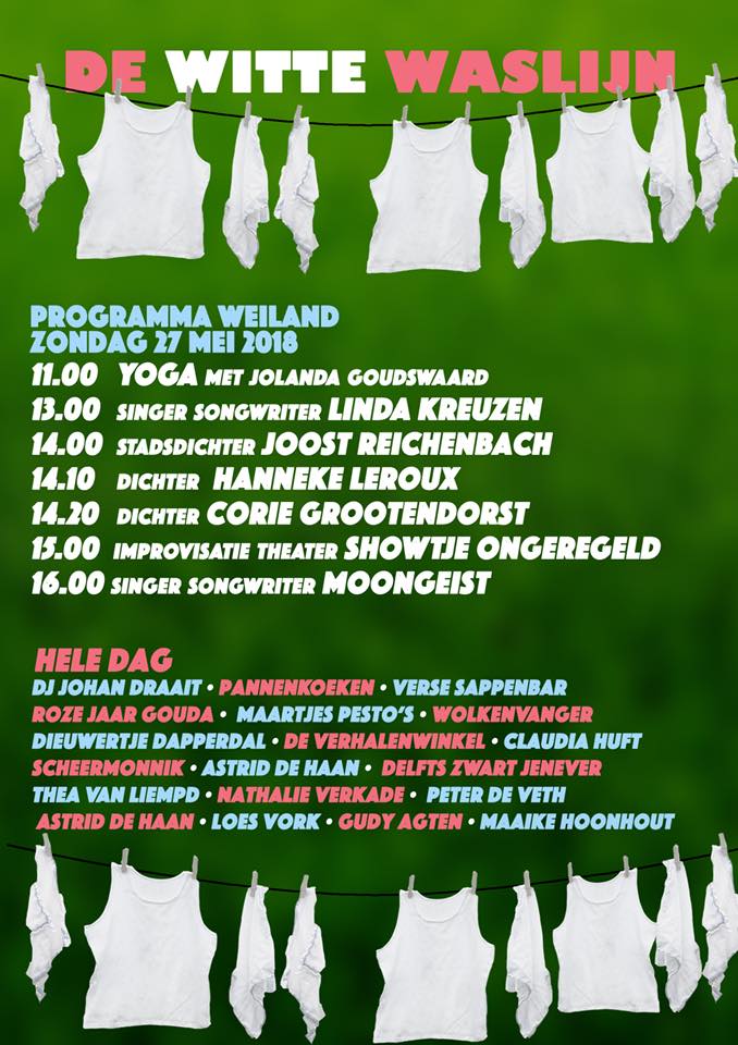 aanstaand wekend op De WitteWaslijn #hofstedendagen #gouda 
Zondag ben ik er bij!