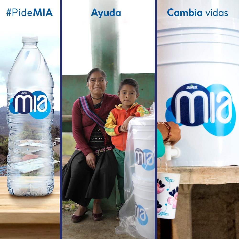 aguamiaoficial's tweet photo. Con cada botella de Agua MIA logramos acercarnos más a la meta 💙 ¡Ayúdanos a mantener hidratado a México! 💧 #PideMIA 🙌 https://t.co/j4ltn4ZElu