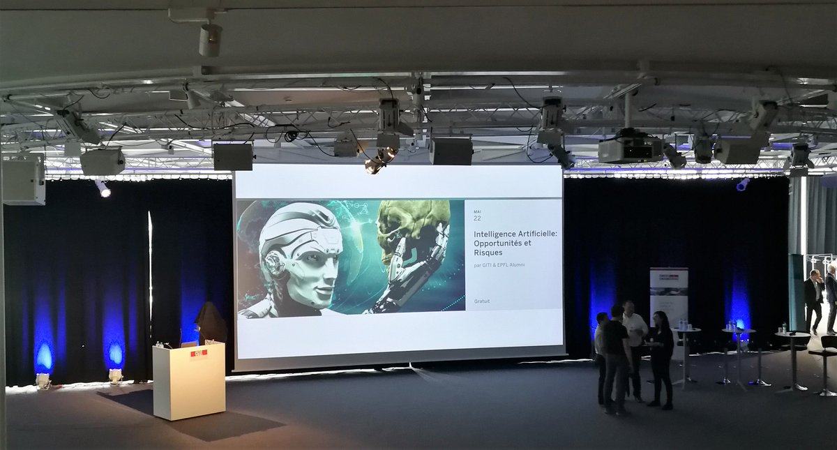 "Today, machine learning techniques leveraging deep learning can beat humans at classifying pictures" - great insights shared at the "Intelligence artificielle: Opportunités et Risques" organized by <a href="/epflalumni/">EPFL Alumni</a> and <a href="/swissgiti/">GITI</a> at <a href="/EPFL/">EPFL</a>