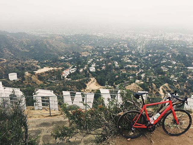 cyclephotos's tweet photo. Not the nicest of days but I can’t complain about the view
#hollywoodsign
#sramroad
#opentheroad
#redetap https://t.co/8hT7jw17qT https://t.co/tX9LDMIkL7